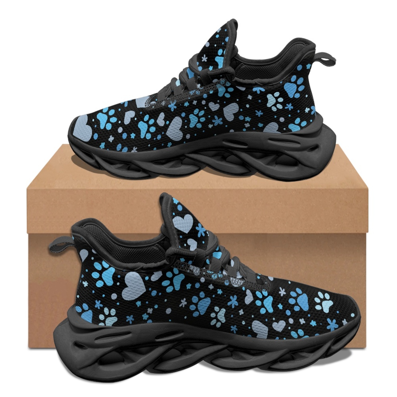 PENSTROLL Blue Paw Print Heart - Trail Mix recension och pris