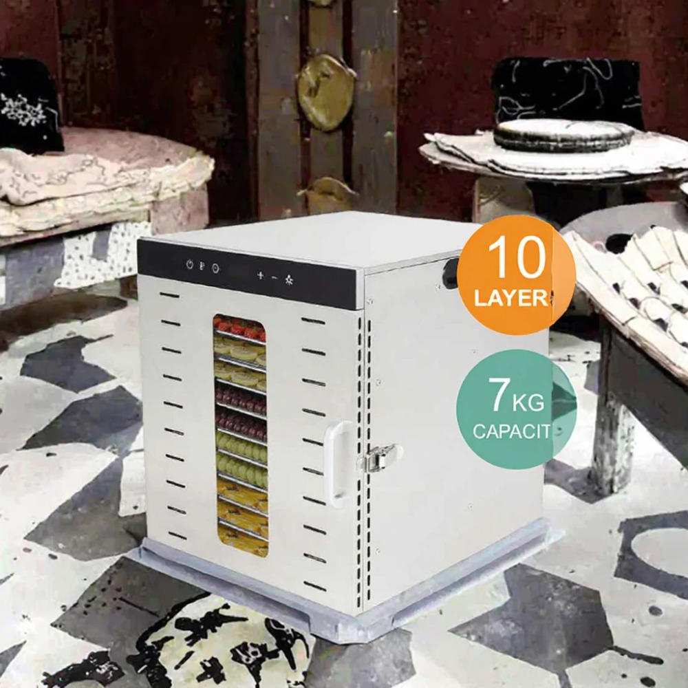 10-Tray Electric Stainless Ste - Healthy Snacks Food recension och pris