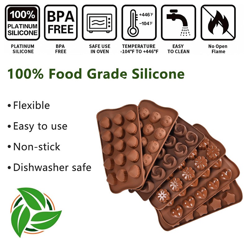 5-8PCS/set Silicone Chocolate  - Gummy Candy recension och pris