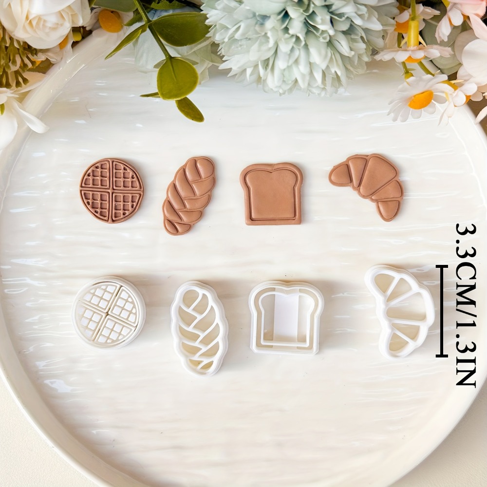 4Pcs Bread Themed Cookie Cutte - Cookies Pack recension och pris