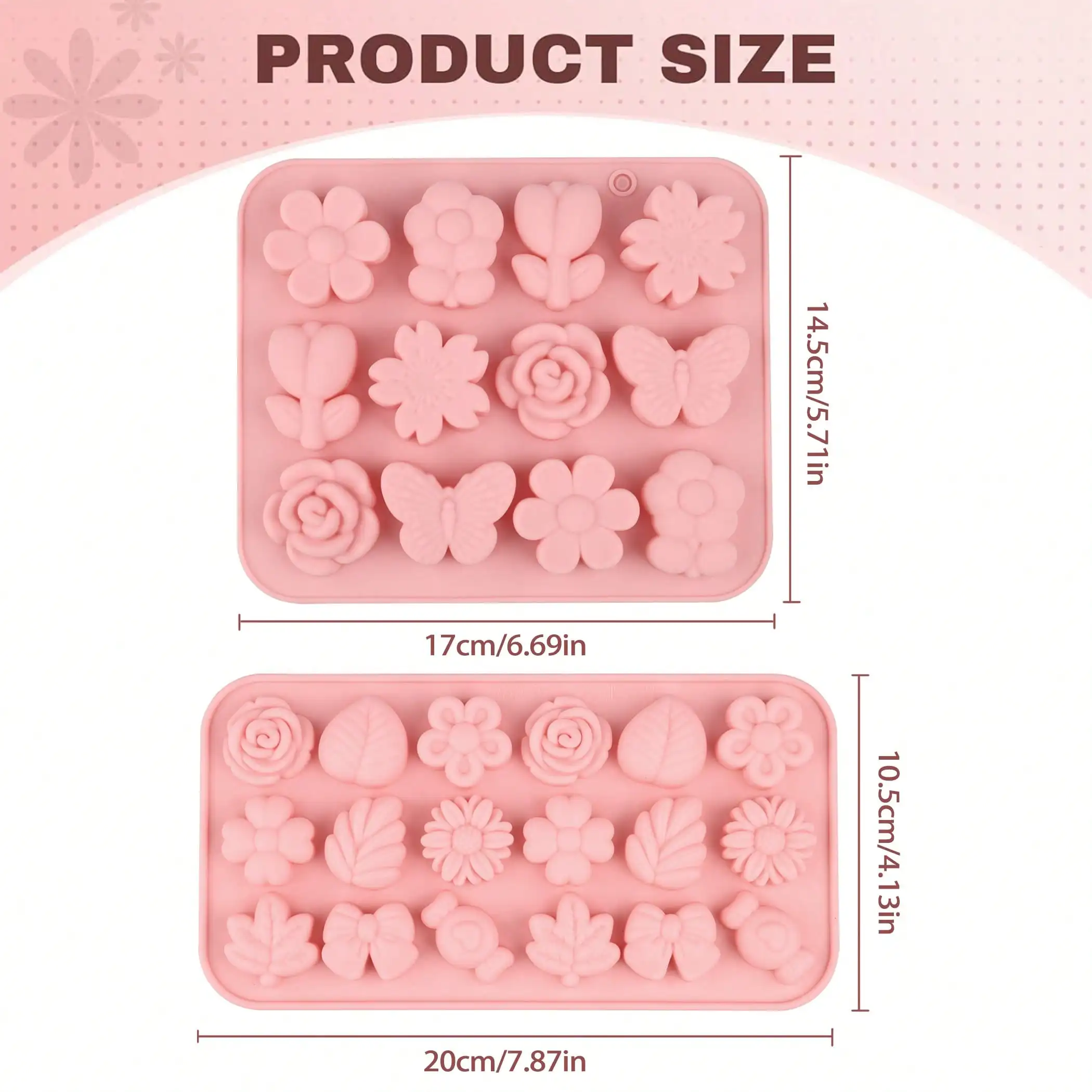 1-2 PCS Flower Theme Chocolate - Gummy Candy recension och pris