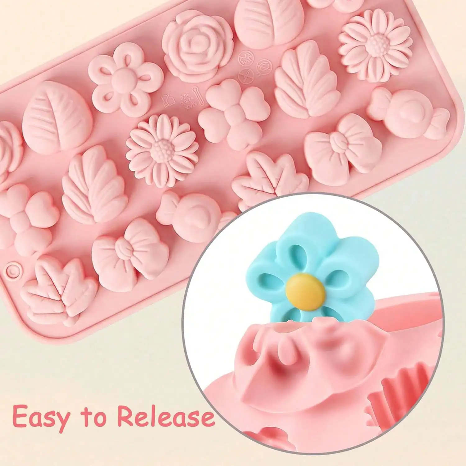 1-2 PCS Flower Theme Chocolate - Gummy Candy recension och pris