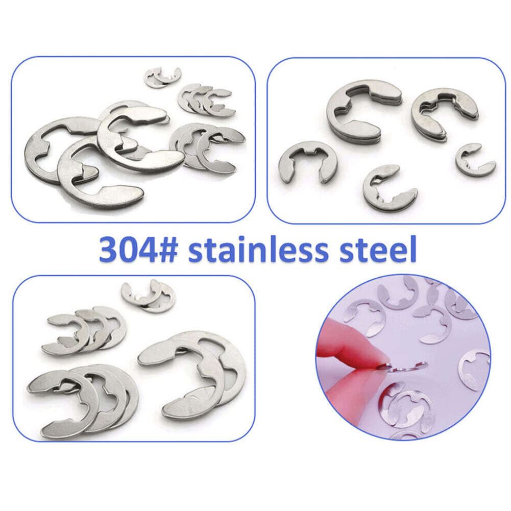 120Pcs E-Clips C Clips Stainle - Nuts Mix recension och pris